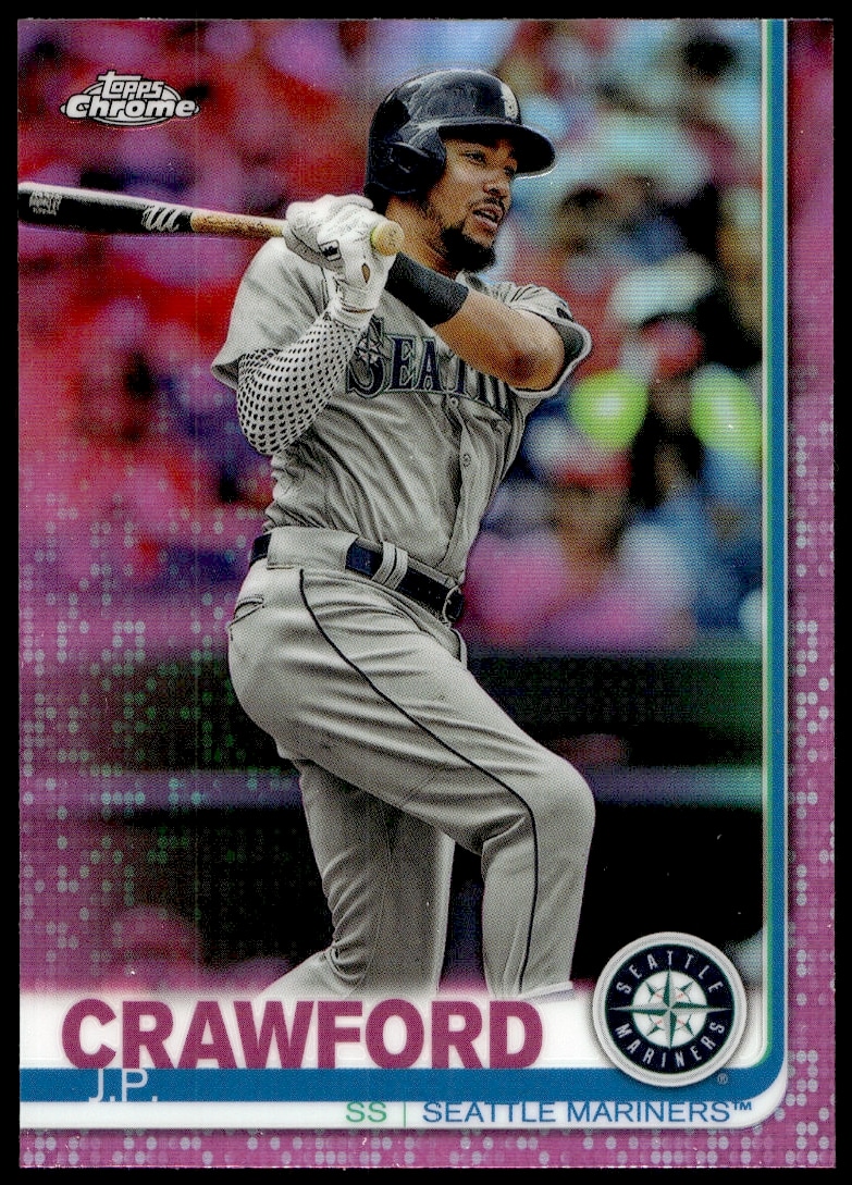 2019 Topps Chrome J.P. Crawford Pink Refractor #15 (Front)