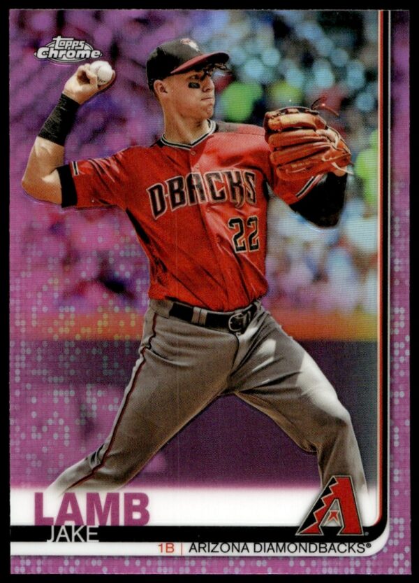 2019 Topps Chrome Jake Lamb Pink Refractor #116 (Front)