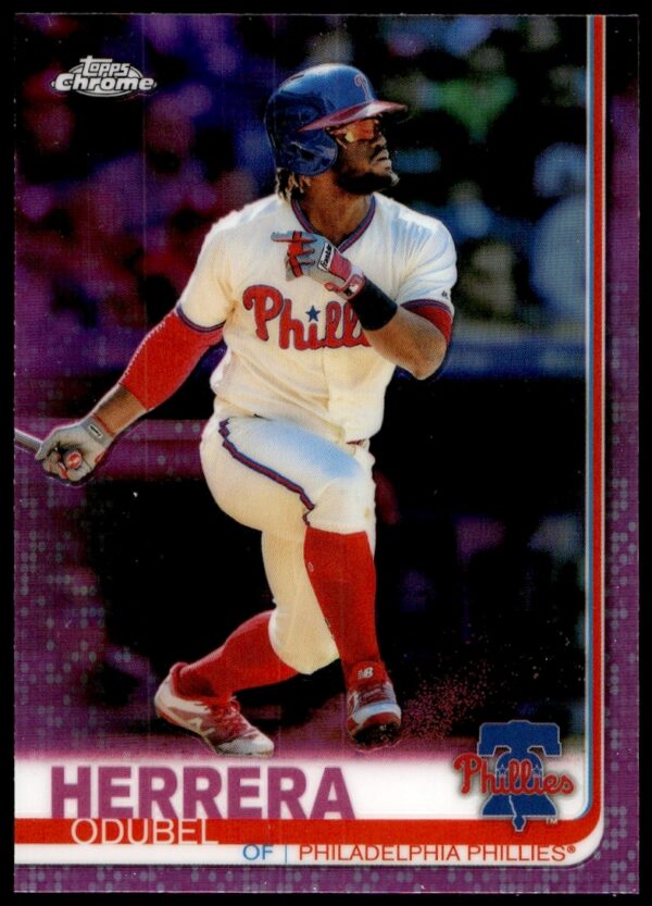 2019 Topps Chrome Odubel Herrera Pink Refractor #103 (Front)