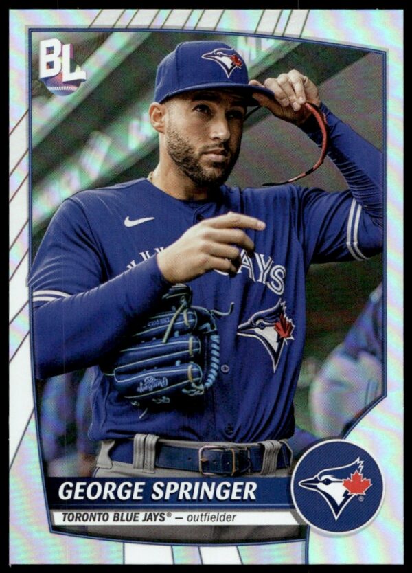 2023 Topps Big League George Springer Rainbow Foil #222 (Front)