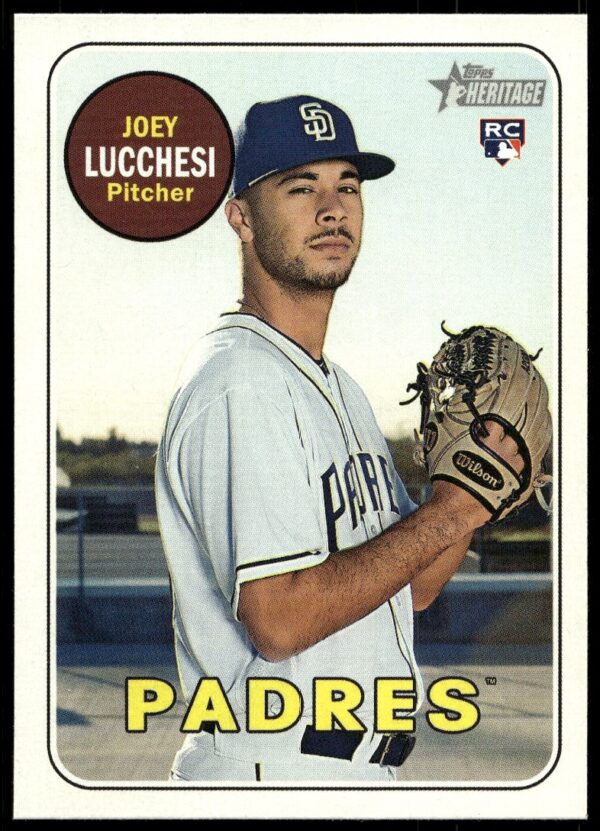 2018 Topps Heritage High Number Joey Lucchesi #655 (Front)