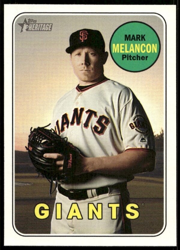 2018 Topps Heritage High Number Mark Melancon #553 (Front)