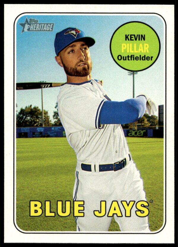2018 Topps Heritage Kevin Pillar #396 (Front)