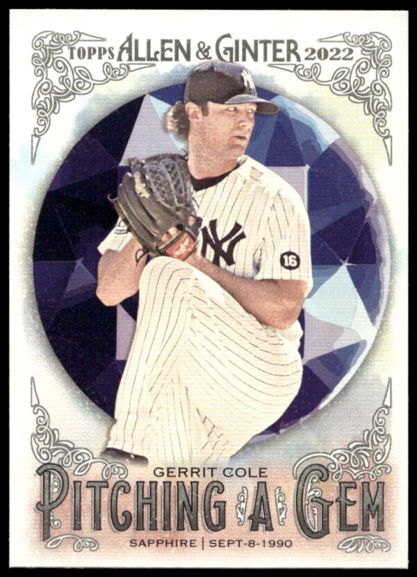 2022 Topps Allen & Ginter Gerrit Cole Pitching a Gem #PAG-25 (Front)