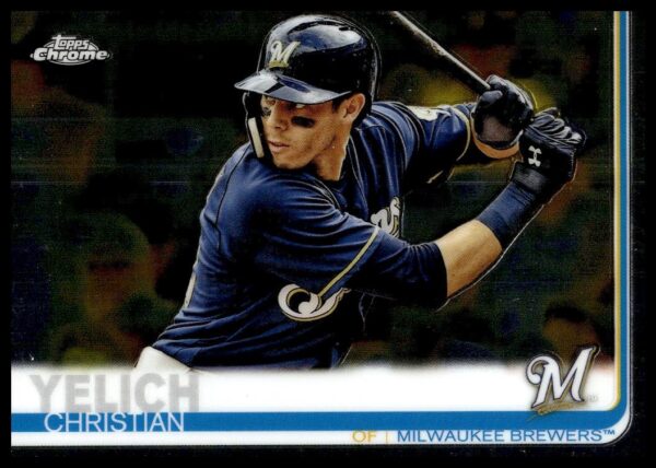 2019 Topps Chrome Christian Yelich #16 (Front)