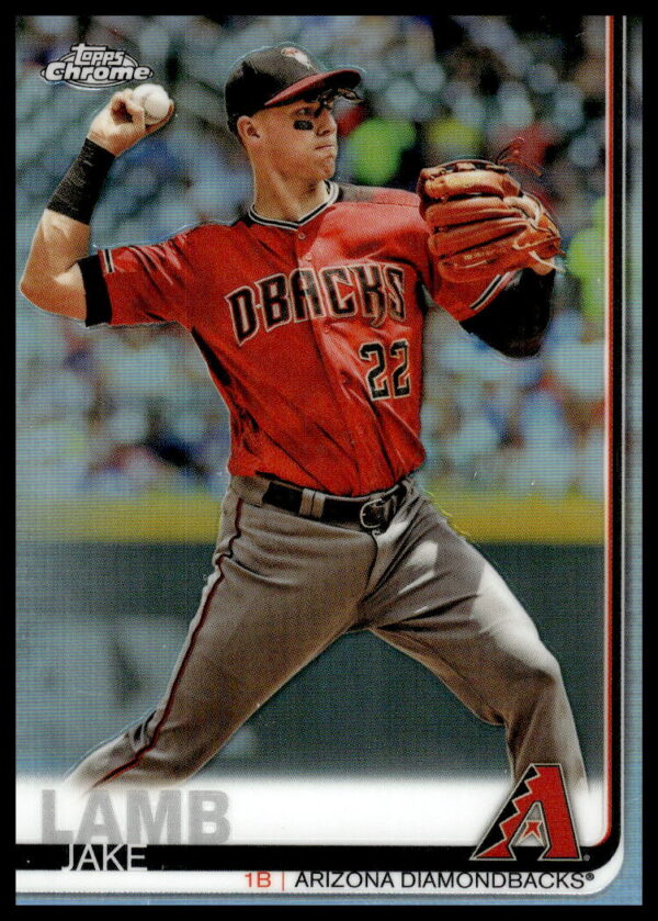 2019 Topps Chrome Jake Lamb Rainbow Foil #334 (Front)