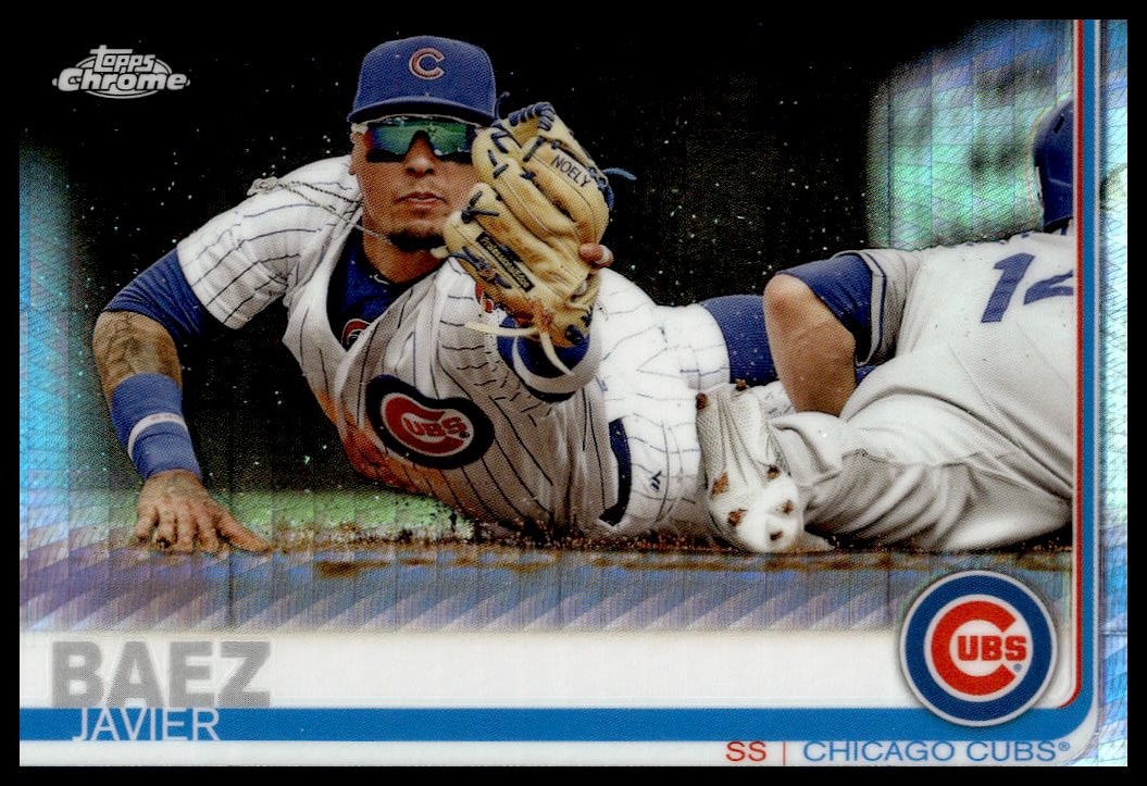 2019 Topps Chrome Javier Baez Prism Refractor #48 (Front)