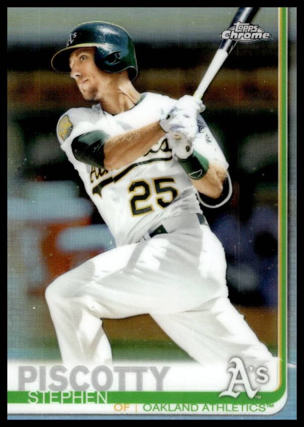 2019 Topps Chrome Stephen Piscotty Rainbow Foil #66 (Front)