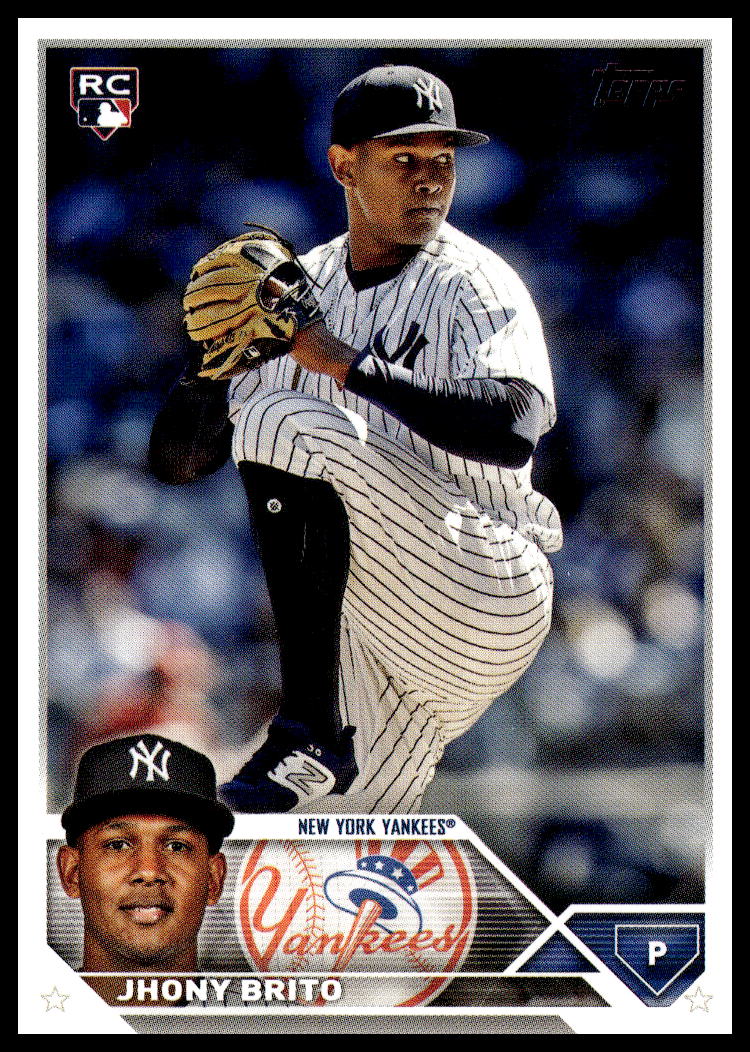 Front view of Jhony Britos 2023 Topps Update Baseball Card #US279.