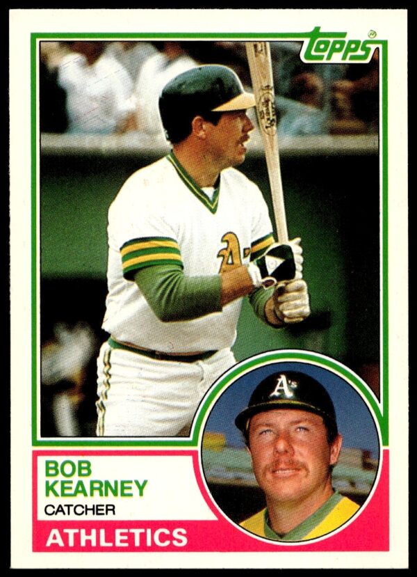 1983 Topps Bob Kearney #52T, baseball card highlight in batting gear, collectible classic.