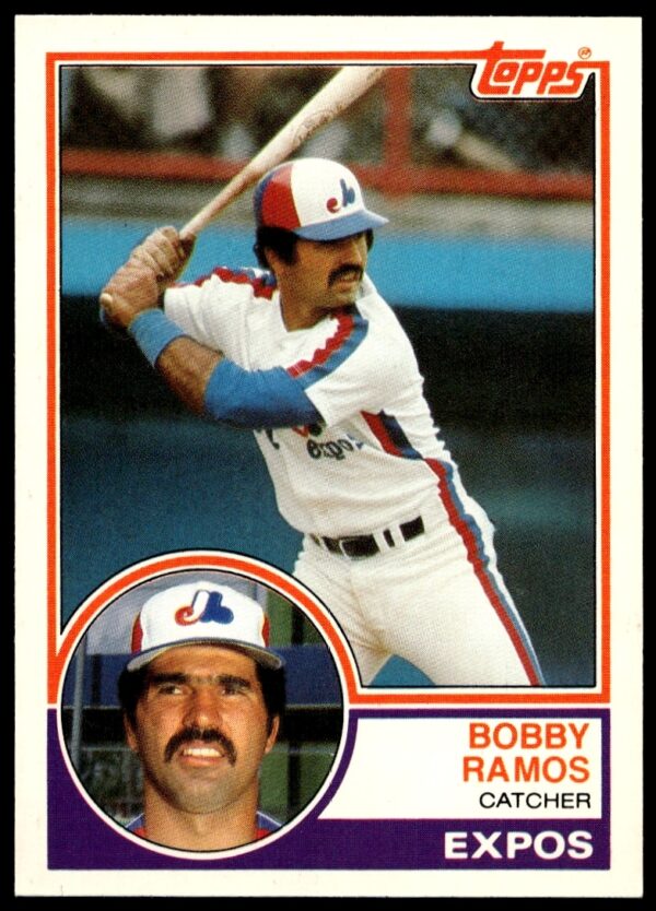 Bobby Ramos 1983 Topps Traded Baseball Card #93T - Montreal Expos.