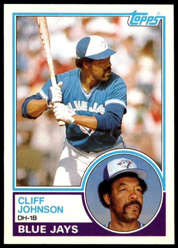 Cliff Johnson 1983 Topps Traded Baseball Card #49T Front Image.