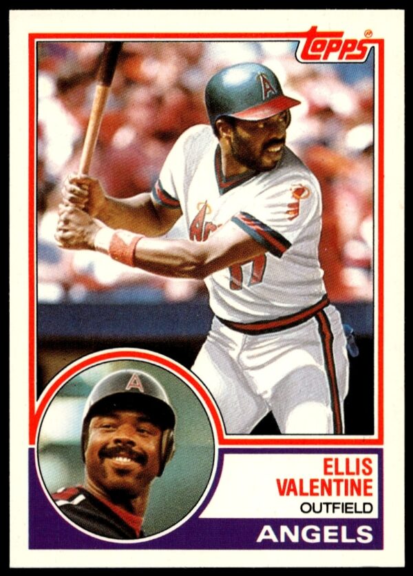 Ellis Valentine 1983 Topps Traded Baseball Card #120T Front View