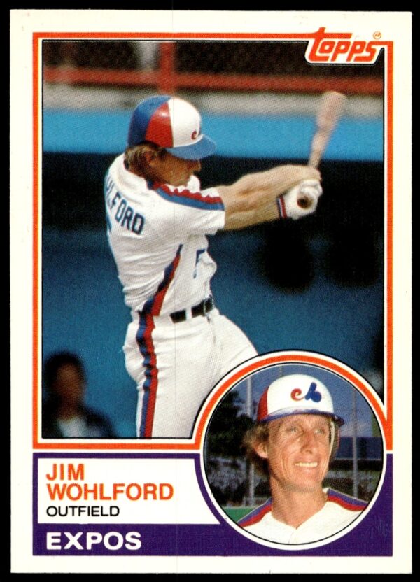 1983 Topps Traded Jim Wohlford Card #128T Front Image