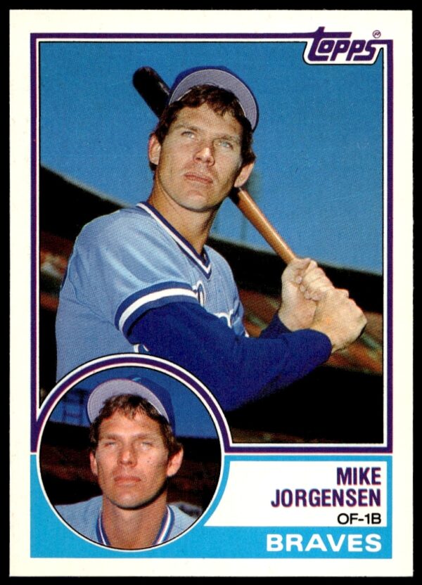 1983 Topps Traded Mike Jorgensen baseball card #51T, featuring him in a Mets uniform.