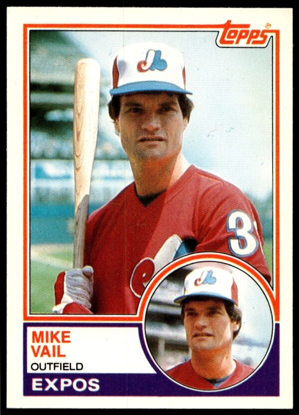 Front view of 1983 Mike Vail Topps Traded baseball card #119T.
