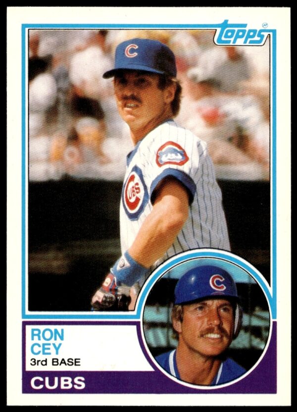 1983 Topps Traded Ron Cey #19T baseball card, Chicago Cubs uniform, iconic 80s design.