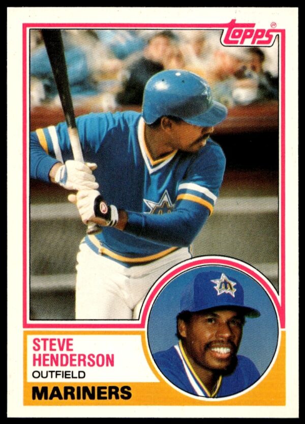 Steve Henderson 1983 Topps Traded baseball card #42T featuring front image.
