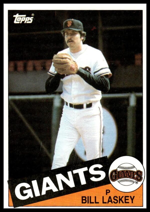 Topps 1985 Bill Laskey #331 Giants Pitcher Baseball Card Front