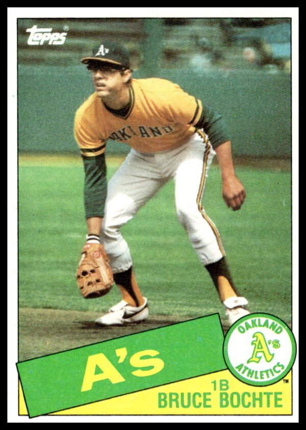 Bruce Bochte 1985 Topps #632, Seattle Mariners, portrait, classic baseball card design.