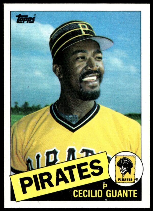1985 Topps Cecilio Guante #457 baseball card front portrait in team uniform.