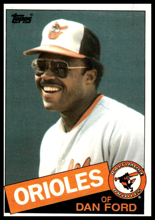 1985 Topps Dan Ford #252: Baseball card with Ford in batting stance, classic 1980s design.