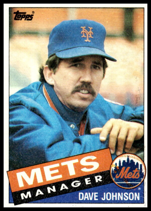 Dave Johnson 1985 Topps baseball card #492 in Atlanta Braves uniform.