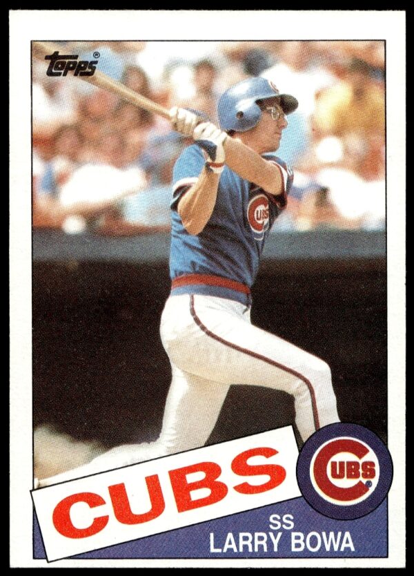 1985 Topps Baseball Card: Larry Bowa in Cubs Uniform, Card #484, Front View.