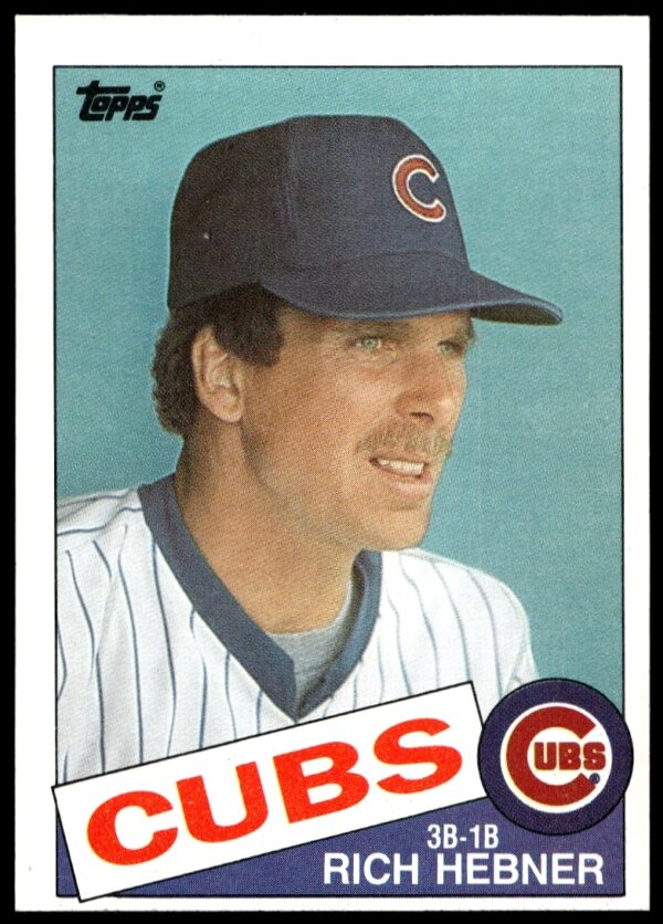 1985 Topps Rich Hebner Baseball Card #124, featuring Rich Hebner in uniform, classic design.