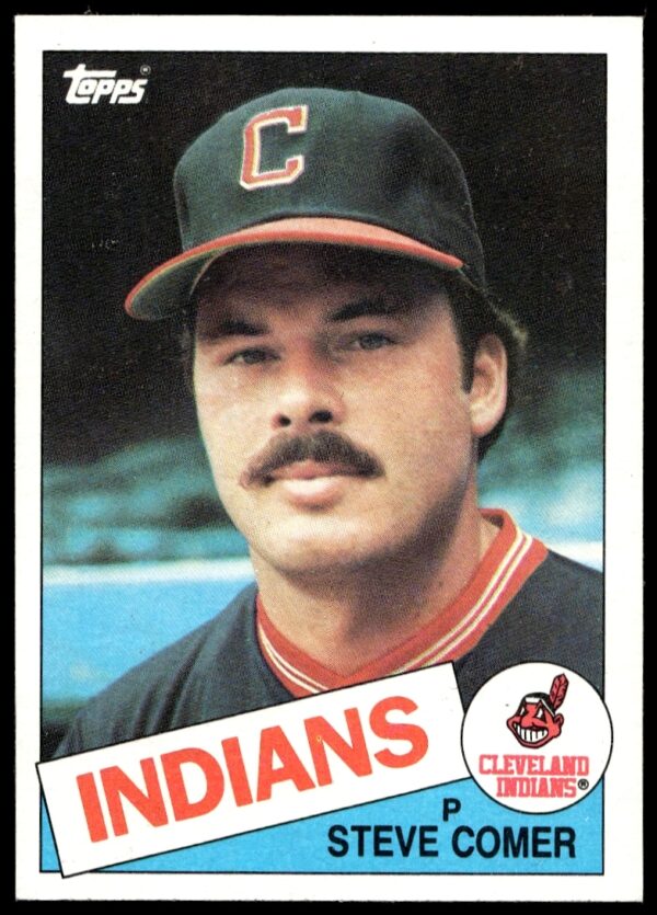 1985 Topps Steve Comer Baseball Card #788, featuring portrait.