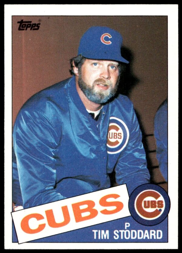 1985 Topps Baseball Card, Tim Stoddard, #693, Vintage Design, Team Uniform.