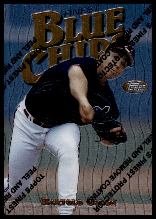 Bartolo Colon 1997 Topps Finest Baseball Card #275, showcasing glossy finish and vibrant colors.