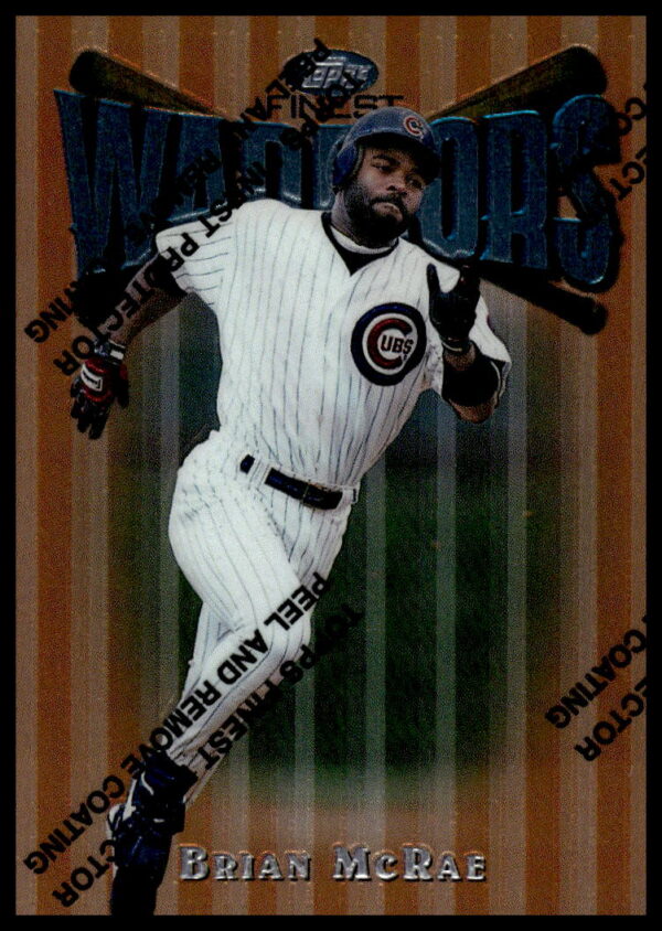 Brian McRae 1997 Topps Finest Baseball Card #26 Kansas City Royals.