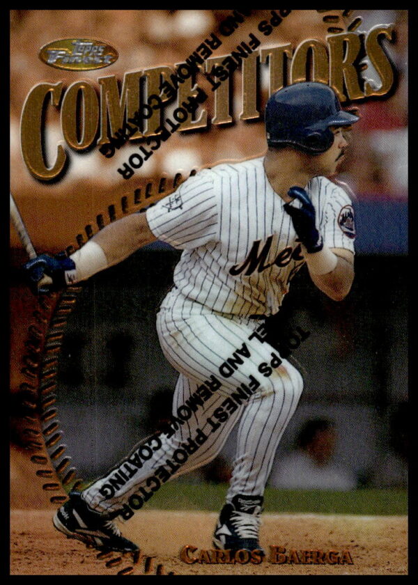 1997 Topps Finest baseball card featuring Carlos Baerga in uniform, number 230.