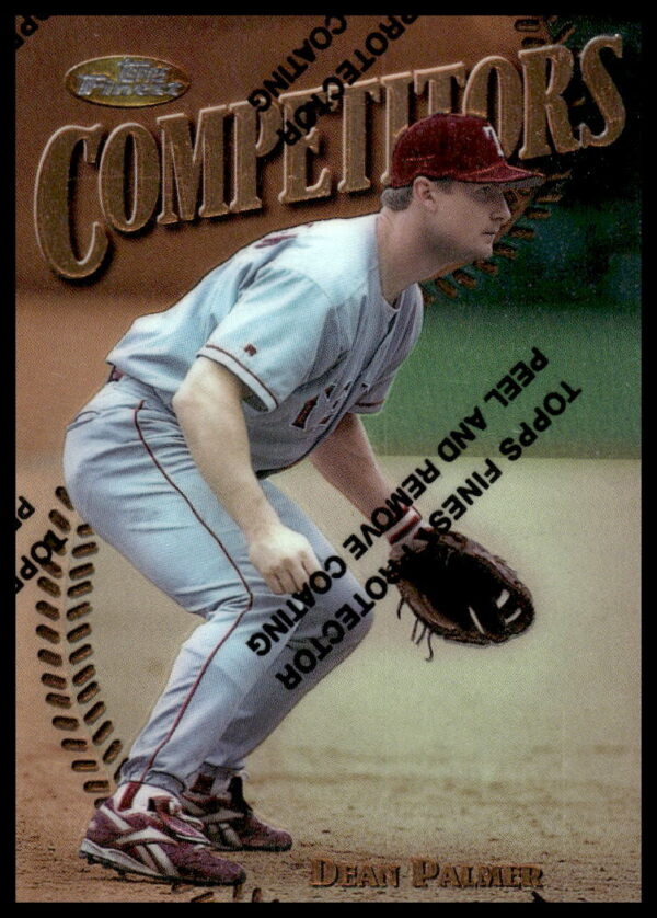 Dean Palmer 1997 Topps Finest Card #270, Kansas City Royals, mid-action game scene.