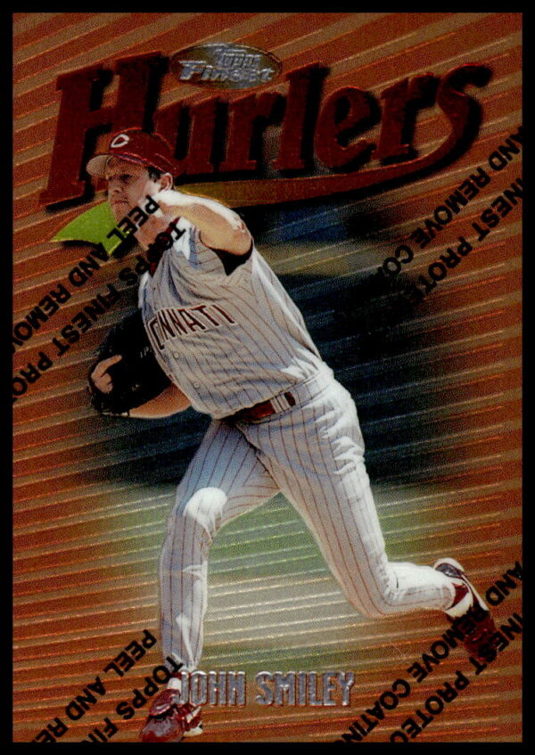 1997 Topps Finest John Smiley Baseball Card #89 Front View
