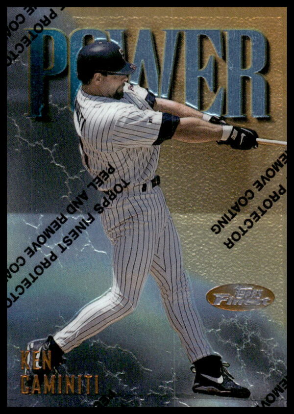 Ken Caminiti 1997 Topps Finest baseball card #266, rare collectible front view.