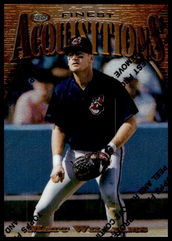 1997 Topps Finest Matt Williams card #253 showcasing San Francisco Giants player in action.