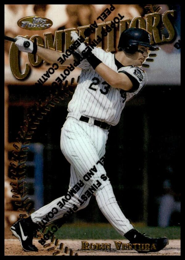 Robin Ventura 1997 Topps Finest card #248 showcasing classic batting stance.