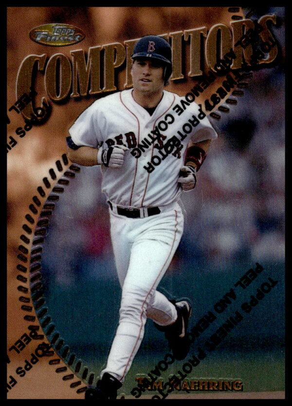 1997 Topps Finest Tim Naehring #267 baseball card, Boston Red Sox, holographic finish.