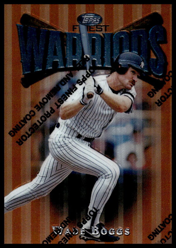 Wade Boggs 1997 Topps Finest baseball card #62, featuring him in a Tampa Bay Devil Rays uniform.