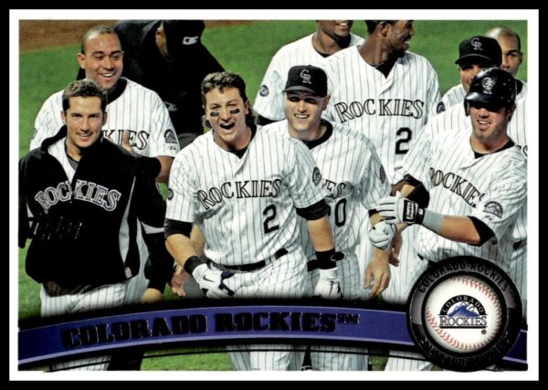 2011 Colorado Rockies Topps Baseball Card #283 featuring a player in action.