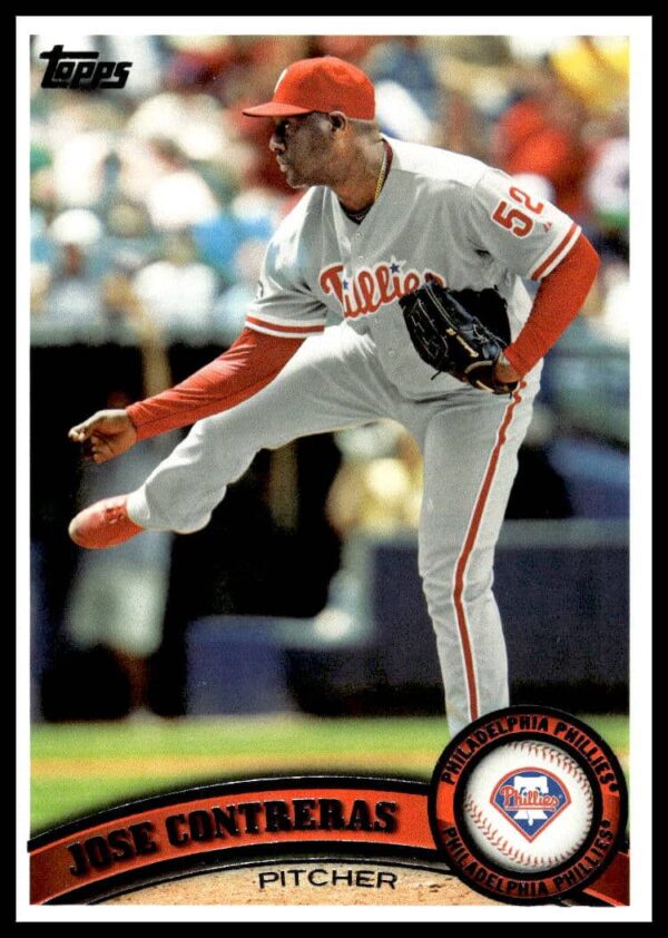 Jose Contreras 2011 Topps baseball card #267, action pose in team uniform.