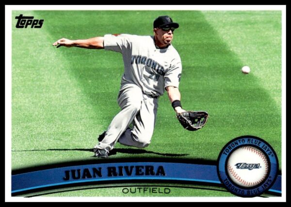 2011 Topps Baseball Card Juan Rivera #531 in team uniform, front view.