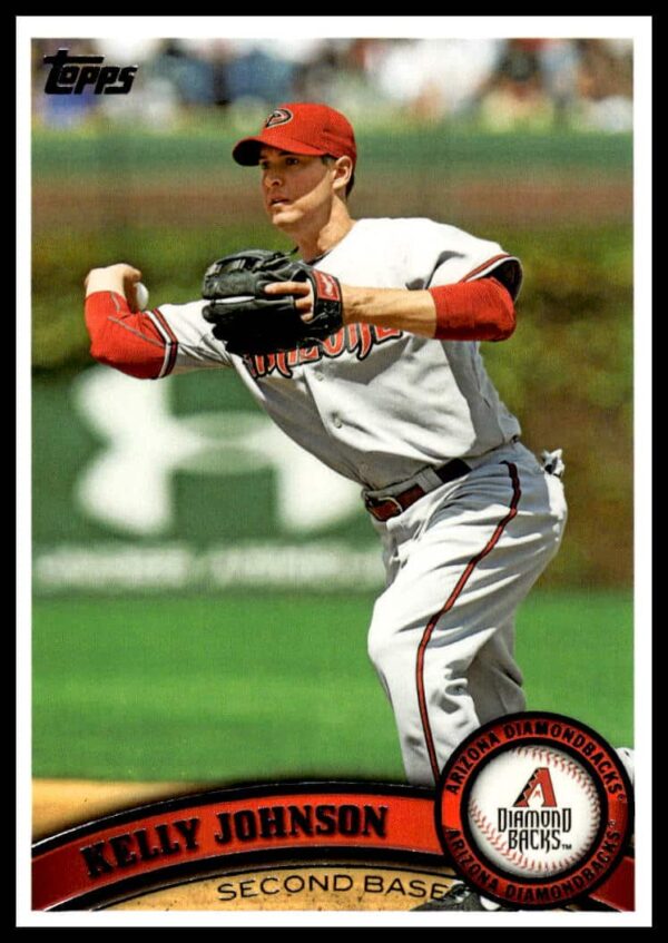 Kelly Johnson 2011 Topps Sparkle Card #419 featuring dynamic on-field action.