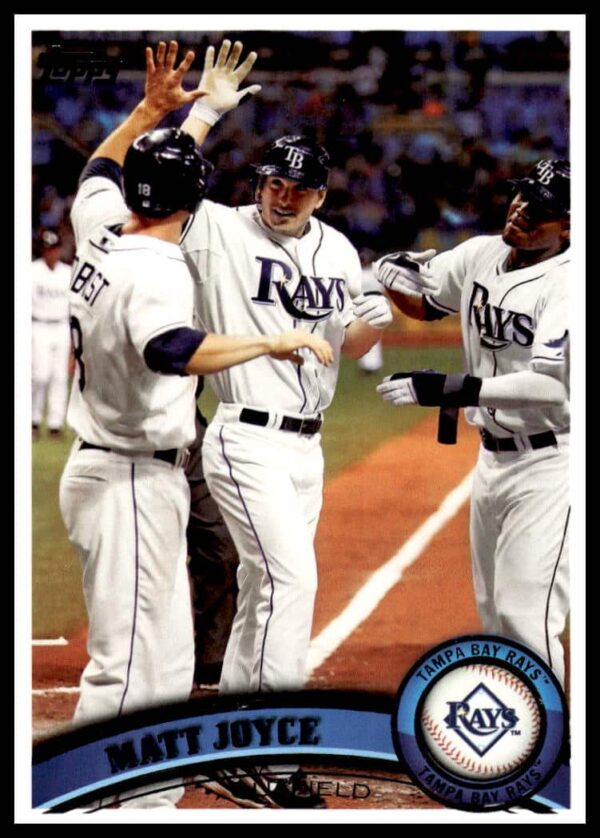 Matt Joyce 2011 Topps Baseball Card #55, Tampa Bay Rays.