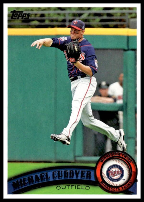 Michael Cuddyer 2011 Topps Baseball Card #21, vibrant action pose, collectible favorite.