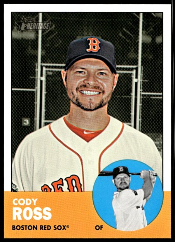 Cody Ross 2012 Topps Heritage Card #H581, classic design, team uniform (Front View).