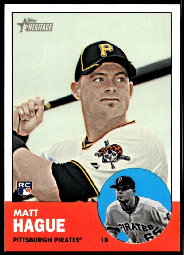 Matt Hague 2012 Topps Heritage Card #H660 Baseball Trading Card Vintage Design