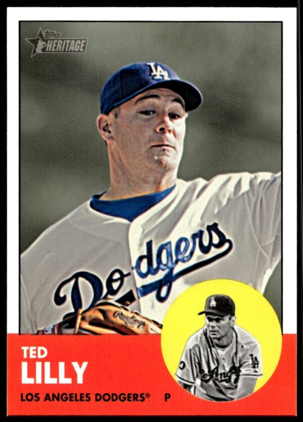 Ted Lilly 2012 Topps Heritage Dodgers Card #H672 Baseball Collectible.